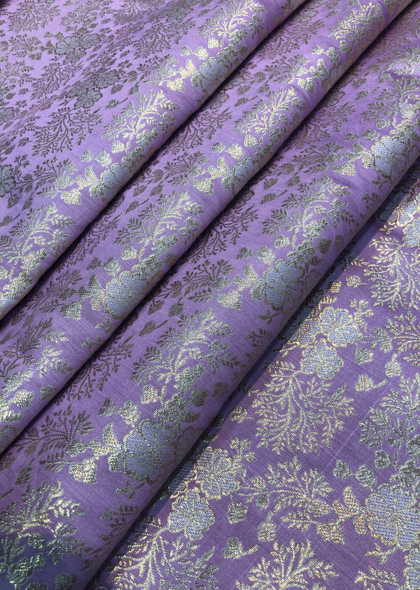 Lavender Jaal Pattern Brocade