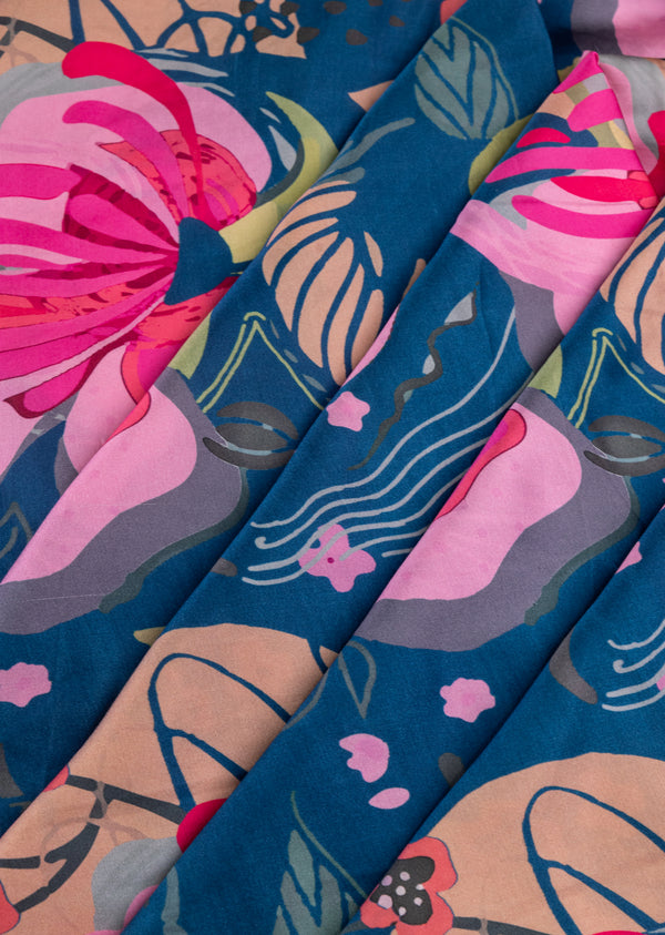 Floral Print Modal Satin