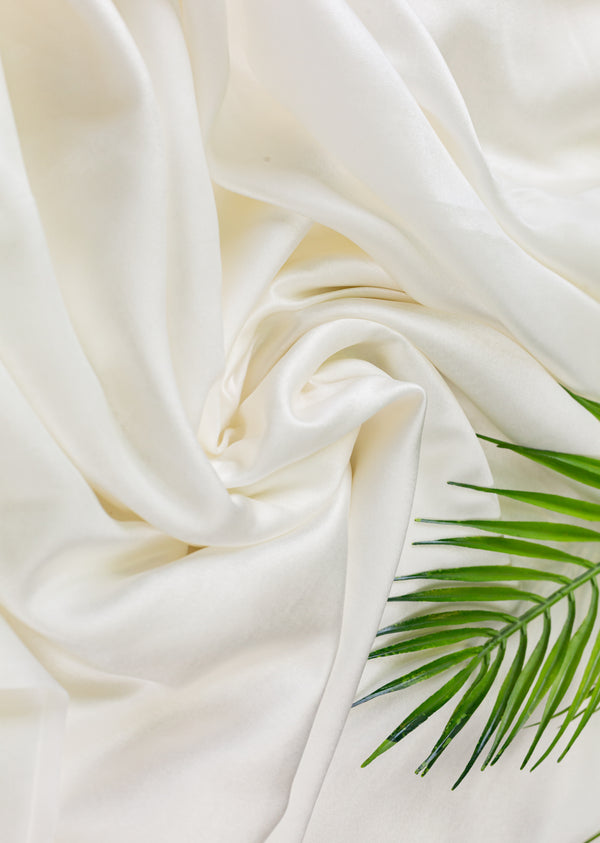 White  Milano Satin