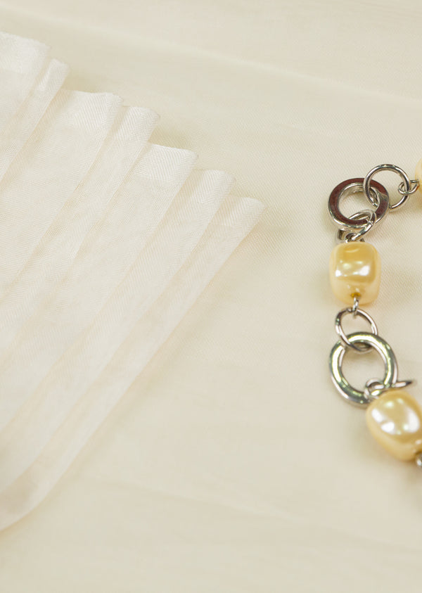 White Dyeable Pure Organza
