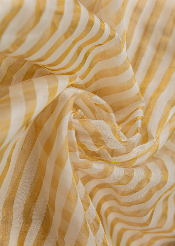 White and Golden Stripe on Pure Fancy Tissue