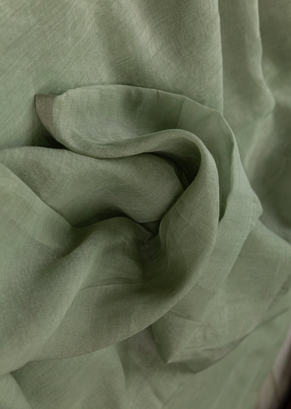 Pista Green Pure Chanderi Tissue