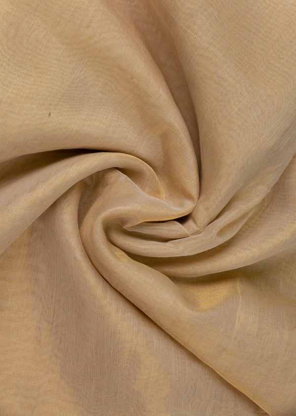Pure Chanderi Golden Dyeable Tissue