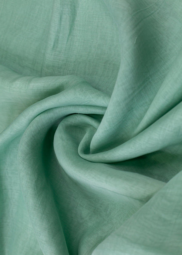 Powder Blue Pure Silk Chanderi