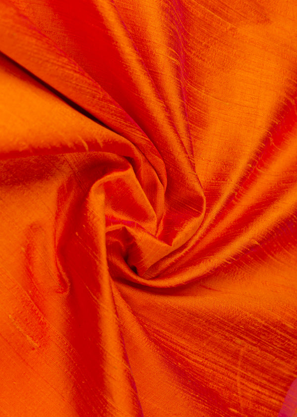 Orange Bangalore Raw Silk