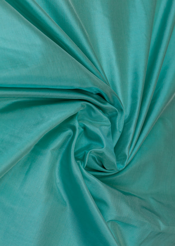 Aqua Blue Pure Silk