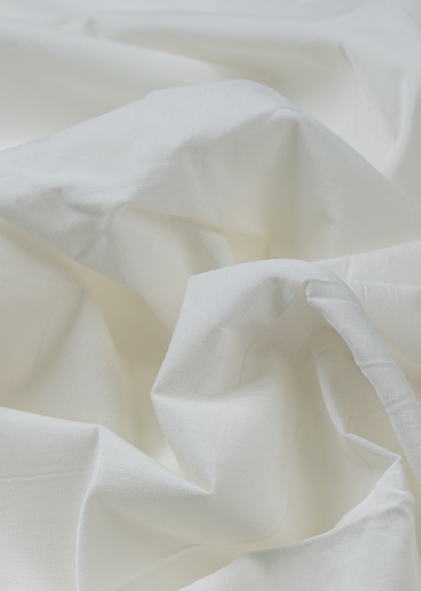 White Plain Dyeable Cotton Lycra Fabric