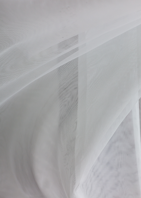 White Plain Dyeable Maharani Net Fabric
