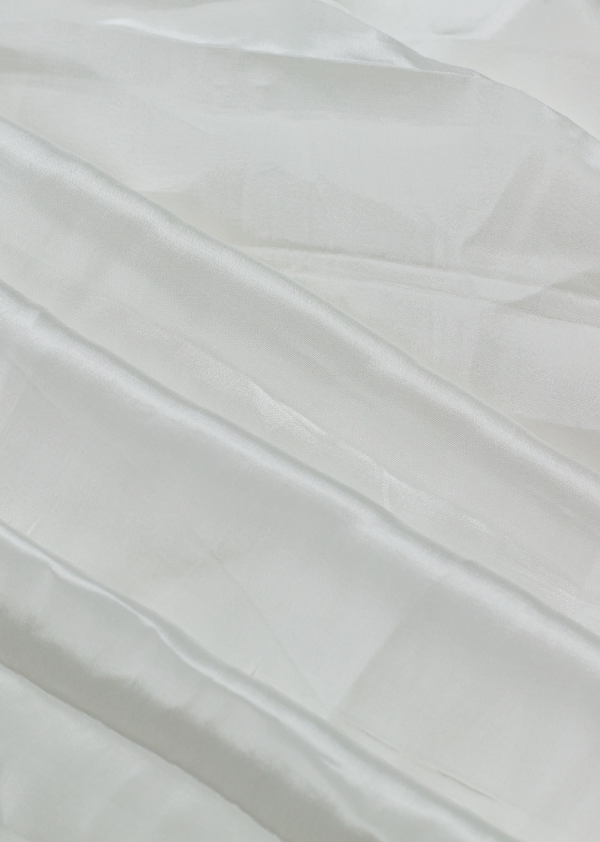 White Plain Dyeable Crepe Fabric