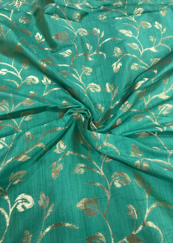 Green-Leaf Pattern Brocade