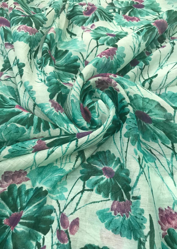 Floral Jaal Pattern Chanderi