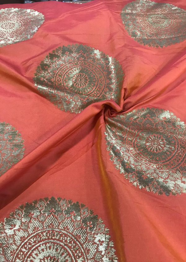 Orange and Pink Chakra Brocade