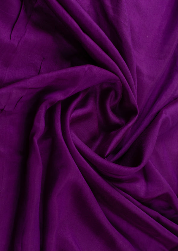 Violet Plain Smooth & Silky Muslin Fabric