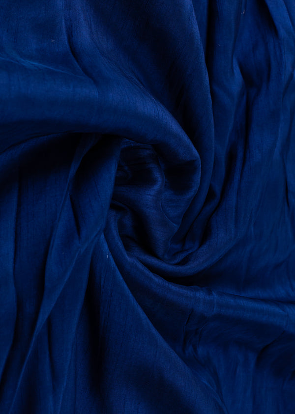 Navy Blue Bamber Silk