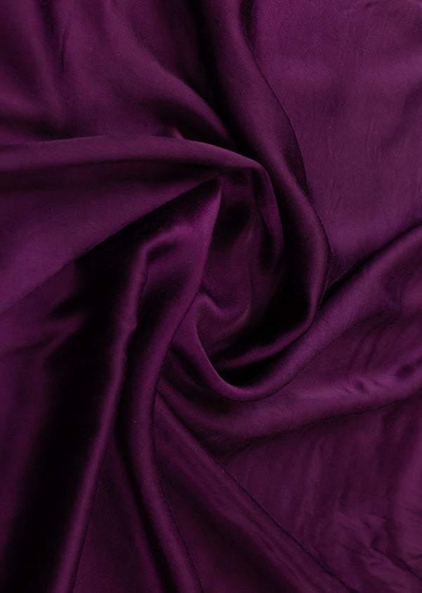 Magenta Color Plain Modal Satin Fabric