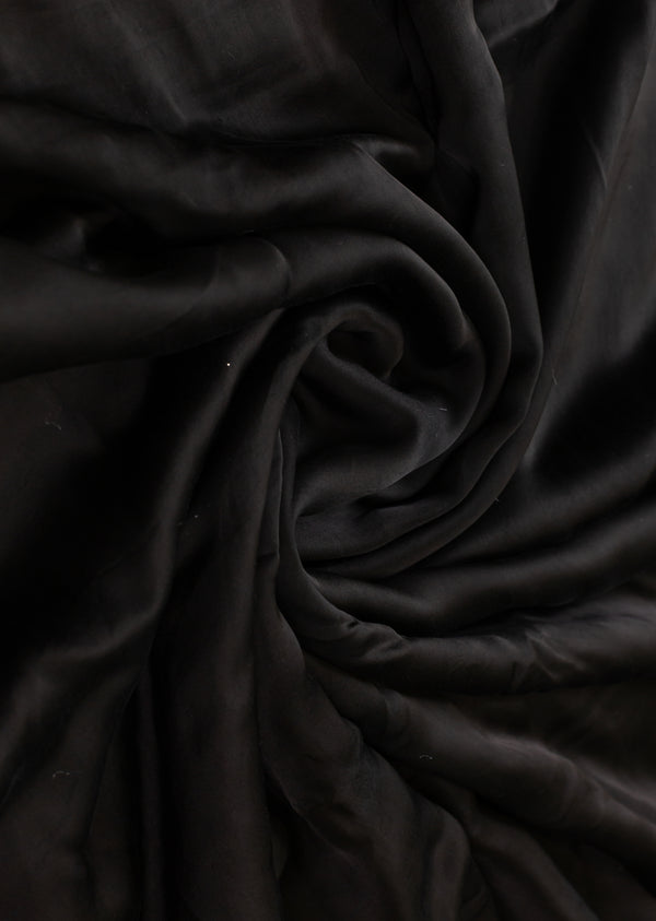 Black Modal Satin