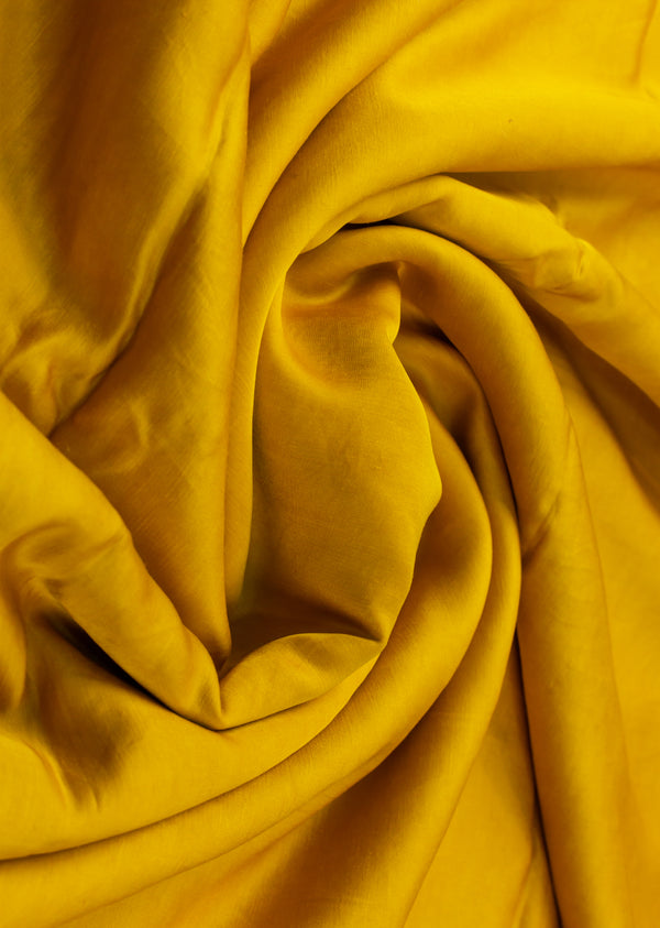 Mustard Yellow Linen Satin
