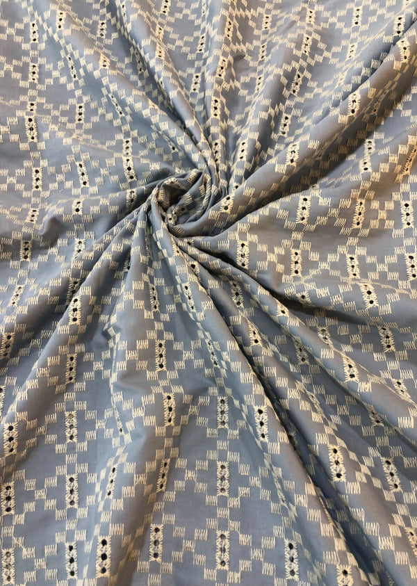 Denim  Jaal Embroidered
