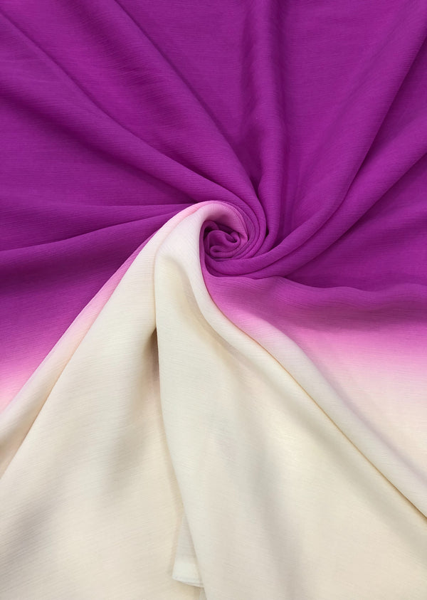 2D  Purple Shade Imported Georgette