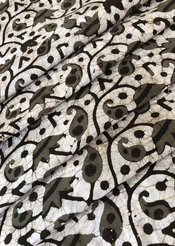 Deep Green Jaal Batik