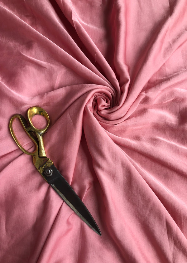 Pink Plain Mini Silk