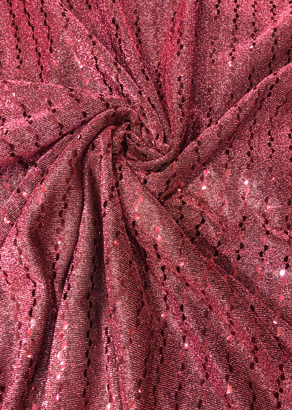 Maroon Sequins Embroidered