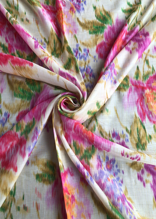 Multicolor Floral Print Muslin
