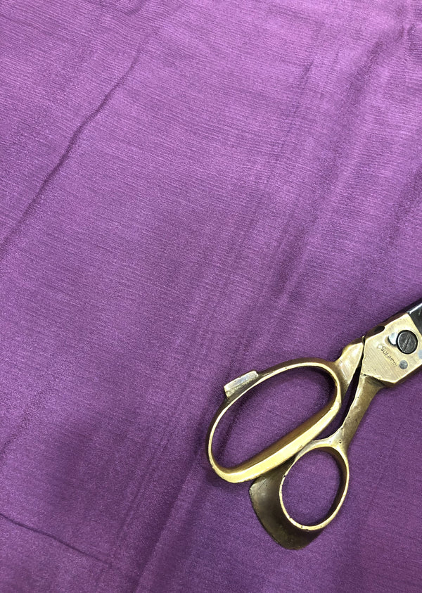 Purple Plain Chinon Chiffon