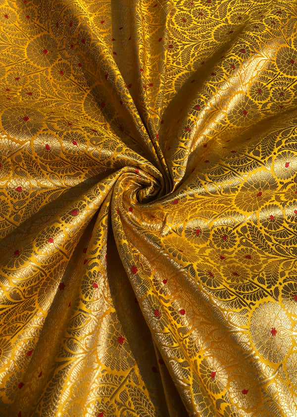 Yellow Motif Brocade