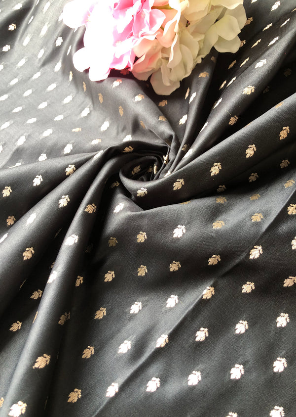 Black Motif Pattern Brocade