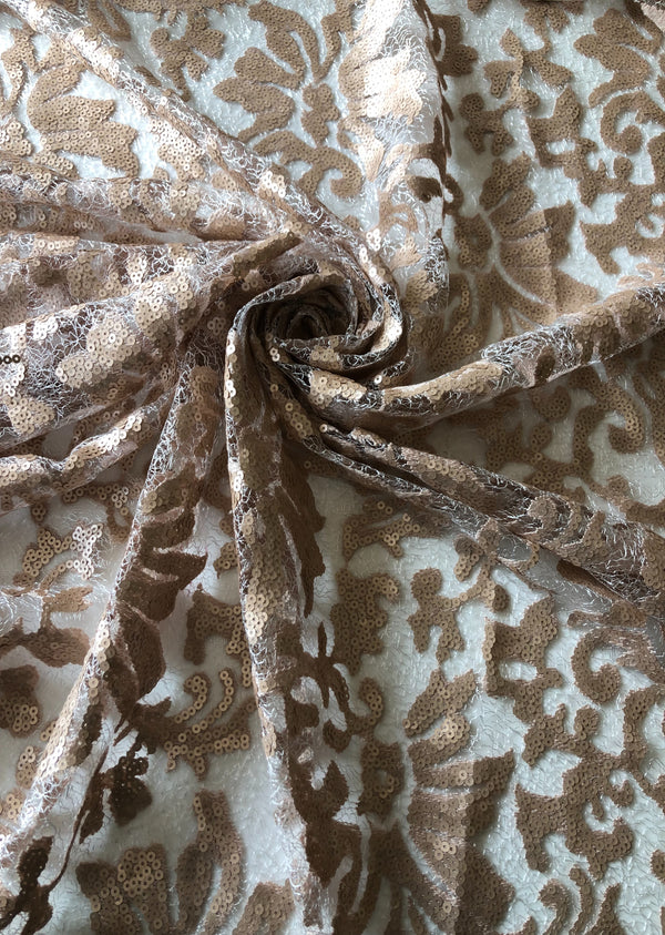 White Embroidered Net
