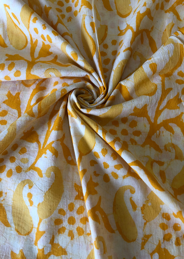 Yellow  Floral Batik