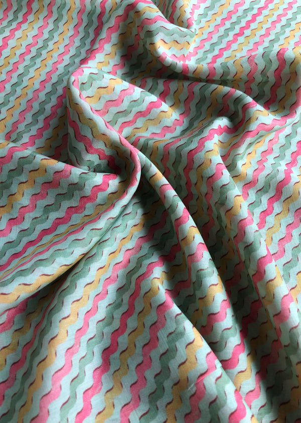 Multicolor Abstract Print Muslin