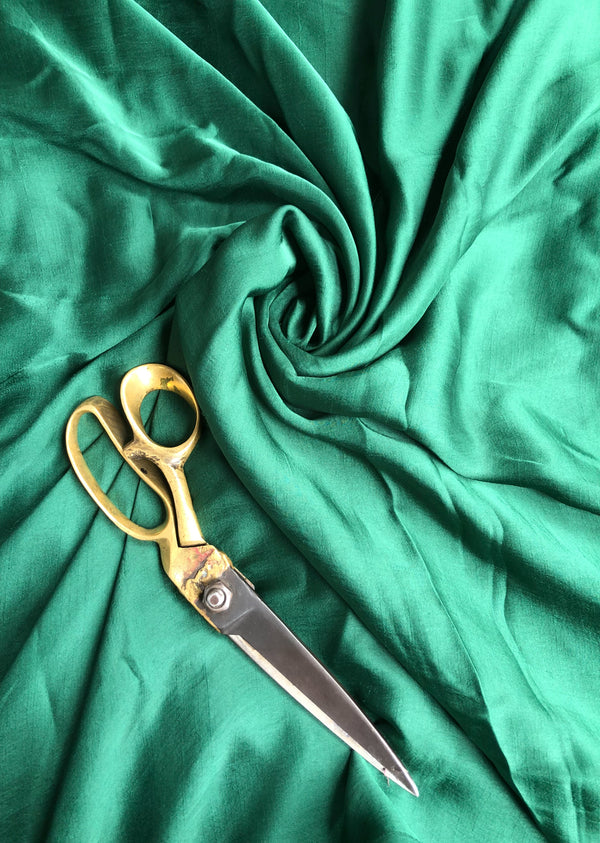 Green Plain Mini Silk