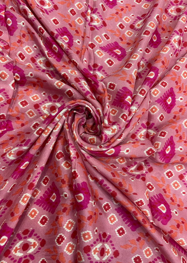 Pink Patola Print Muslin