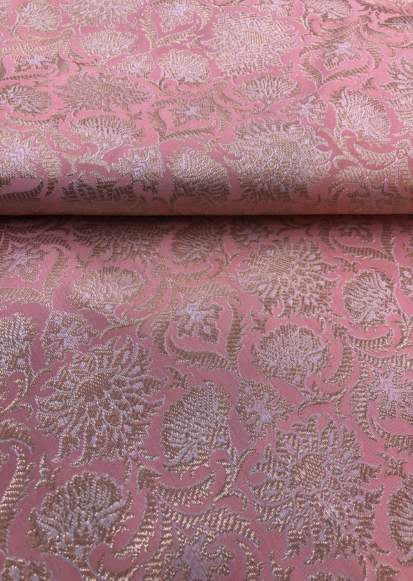 Light Pink Floral Brocade