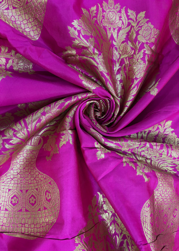 Rani Pink Flower Vase Brocade