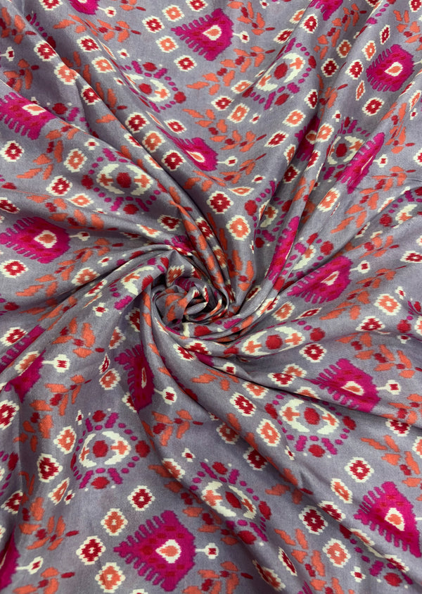 Blue Patola Print Muslin