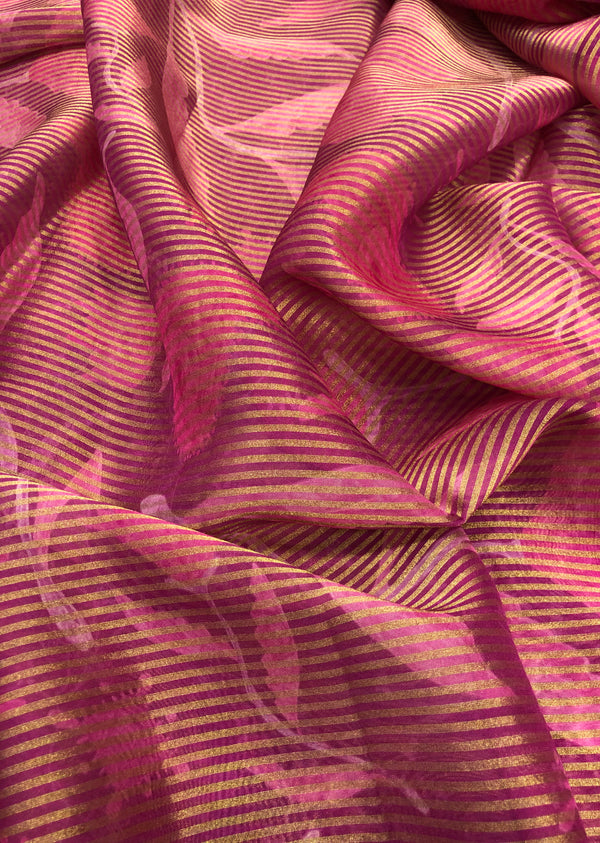 Pink Floral Print Tissue