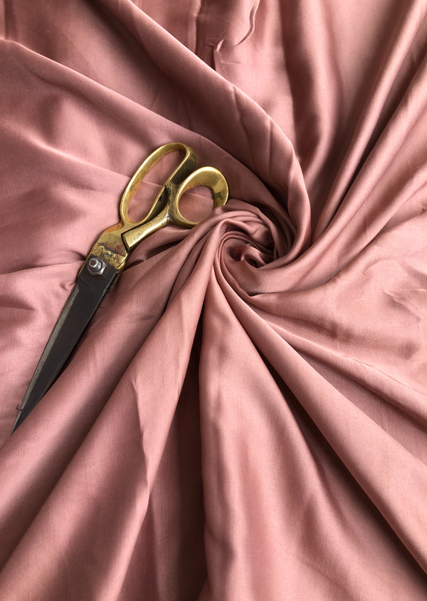 Light Brown Plain Mini Silk