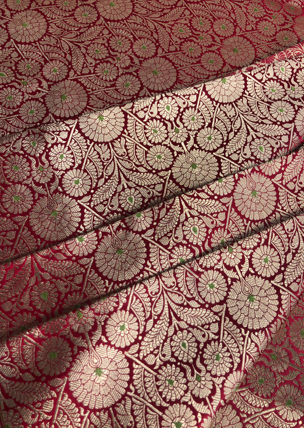 Red Motif Brocade