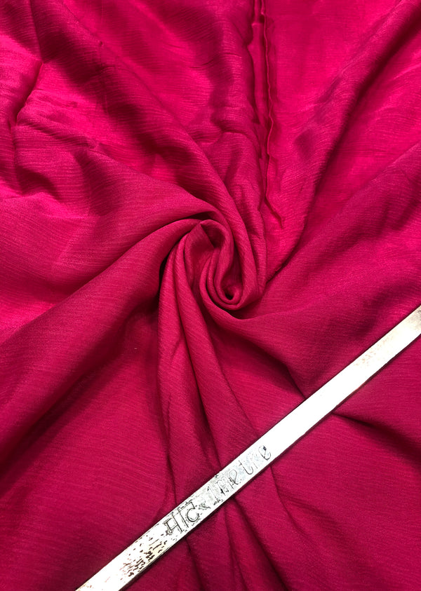 Maroon  Plain  Chinon Chiffon