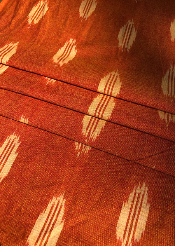 Orange Big Motif Ikat