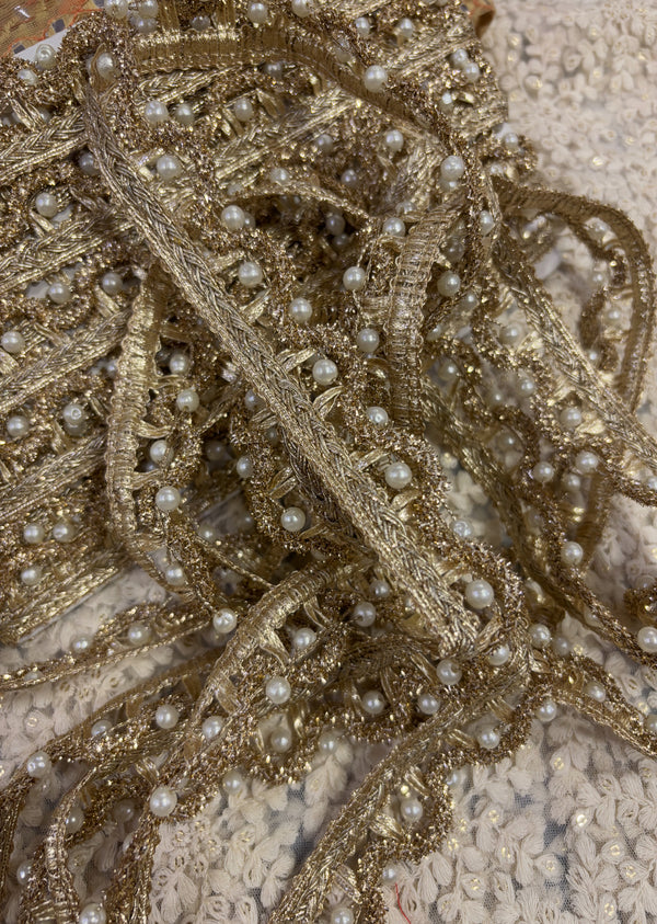Pearl Embroidered Lace