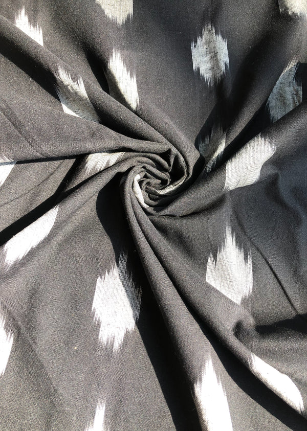 Black Big Motif Ikat