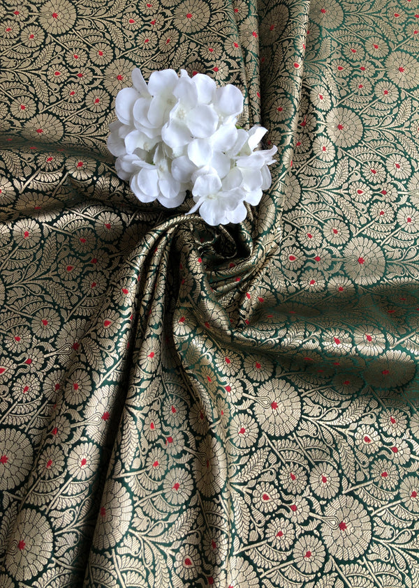 Green Motif Brocade