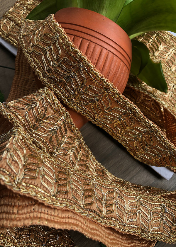 Golden Embroidered Border
